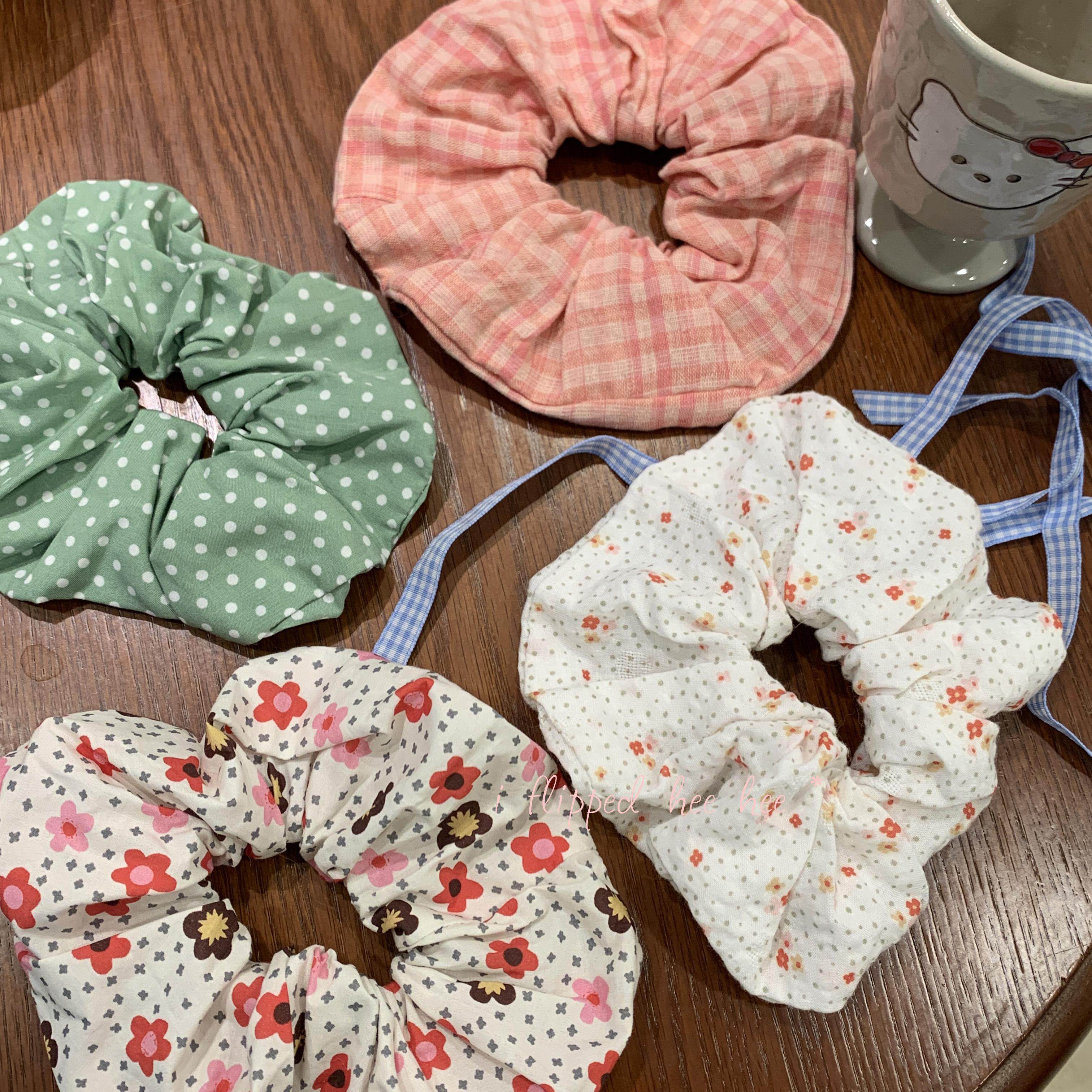 iFHHee “橘苹果波子”秋日手工发圈 原创设计 大肠圈发饰