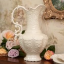 复古森林法式 典雅浮雕陶瓷奶壶花瓶摆件干鲜插花水培花器家居装 饰