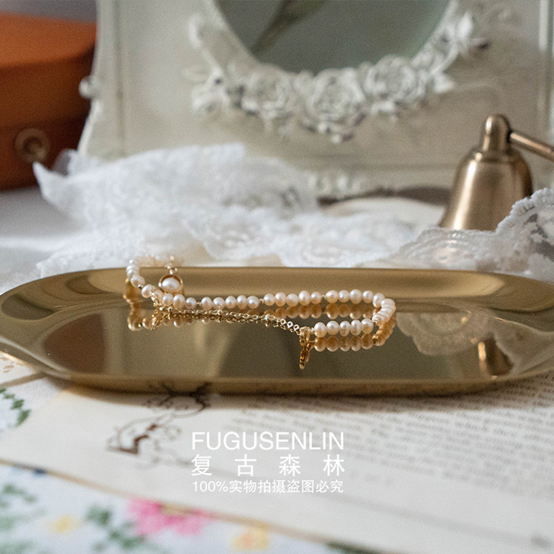 北欧电镀金色椭圆长托盘香薰盘首饰杂物金属收纳盘静物拍照道具,家居饰品,香薰托盘,淘宝优惠券,粉丝福利购,淘宝优惠卷