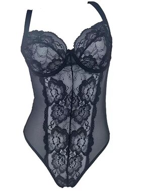 #703欧美超薄蕾丝大码大杯有钢圈长款文胸性感内衣657075-95EFGHI