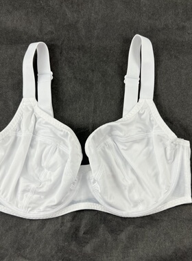 #804夏季超薄大杯显小内衣有钢圈简约白色女士文胸95-90ABCDEFGHI