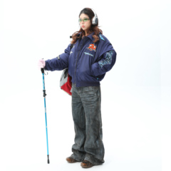 XONLIFE美式复古刺绣飞行夹克短款棉服国潮牌男冬季外套