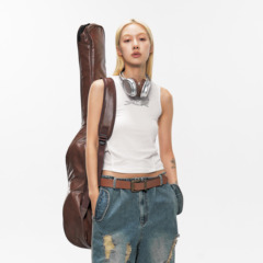 XONLIFE 解构拼接女款薄款背心打底衫新款修身辣妹吊带休闲显瘦