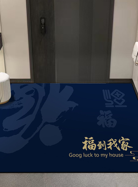 蓝色进入户门垫防滑地垫室内外大门口硅藻泥脚垫蹭土地毯可裁剪