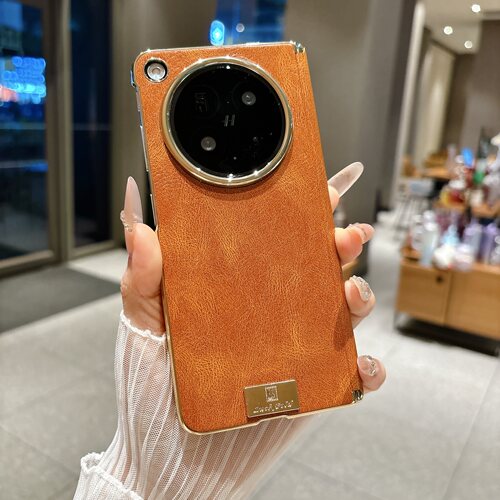 适用OPPOFindN6手机壳新款OPPO折叠屏Findn6电镀疯马纹oppofind皮质保护套find N6双边全包oppon磁吸中轴外壳