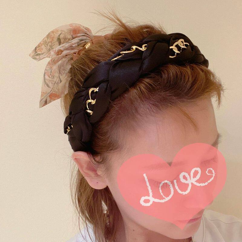 韩国2024新款金属链条麻花时尚气质小众高级感发箍发卡头箍发饰女