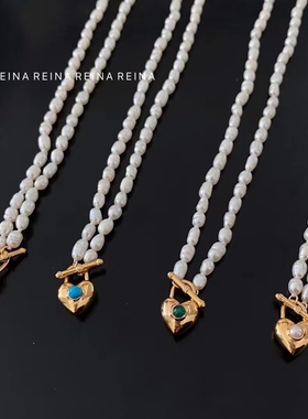 韩国东大门代购新款925银淡水珍珠项链复古小众高级感锁骨链女潮