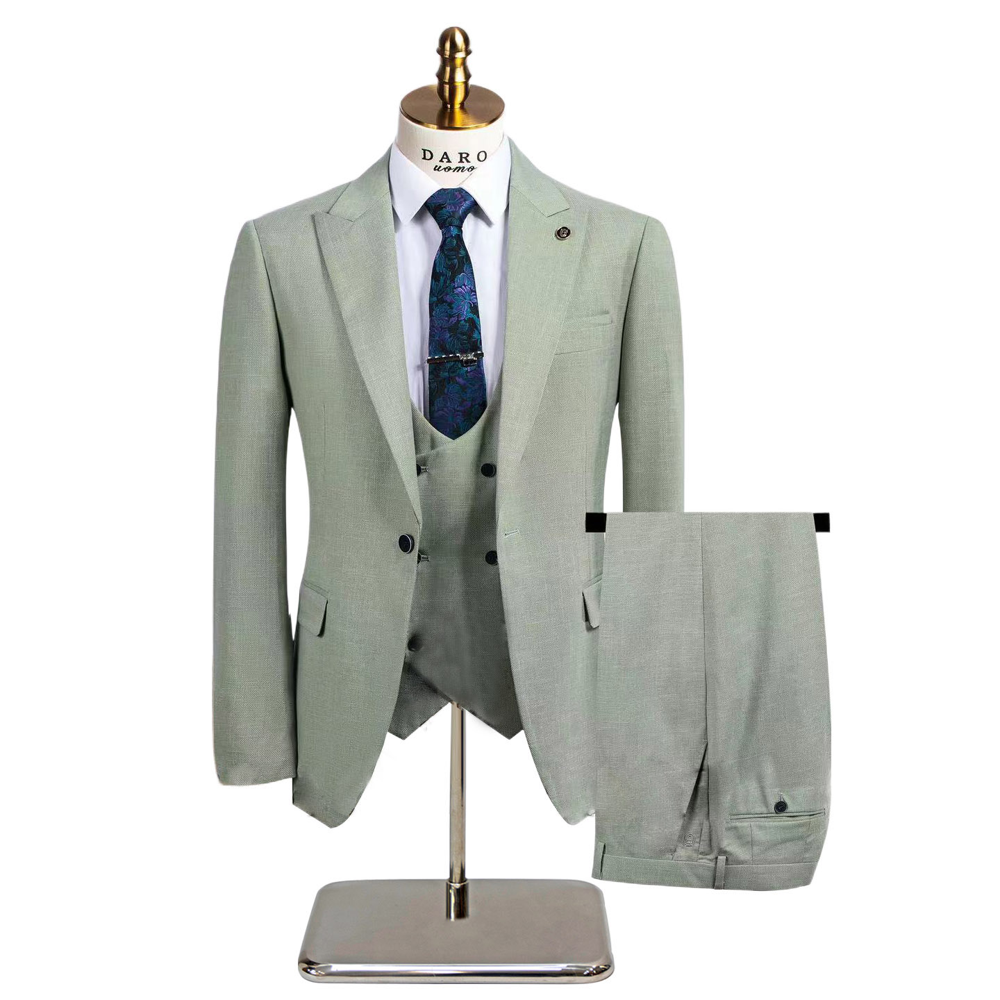 跨境大码西装礼服三件套A199-83707-P300,男装西服套装,电商A199(原D219）
