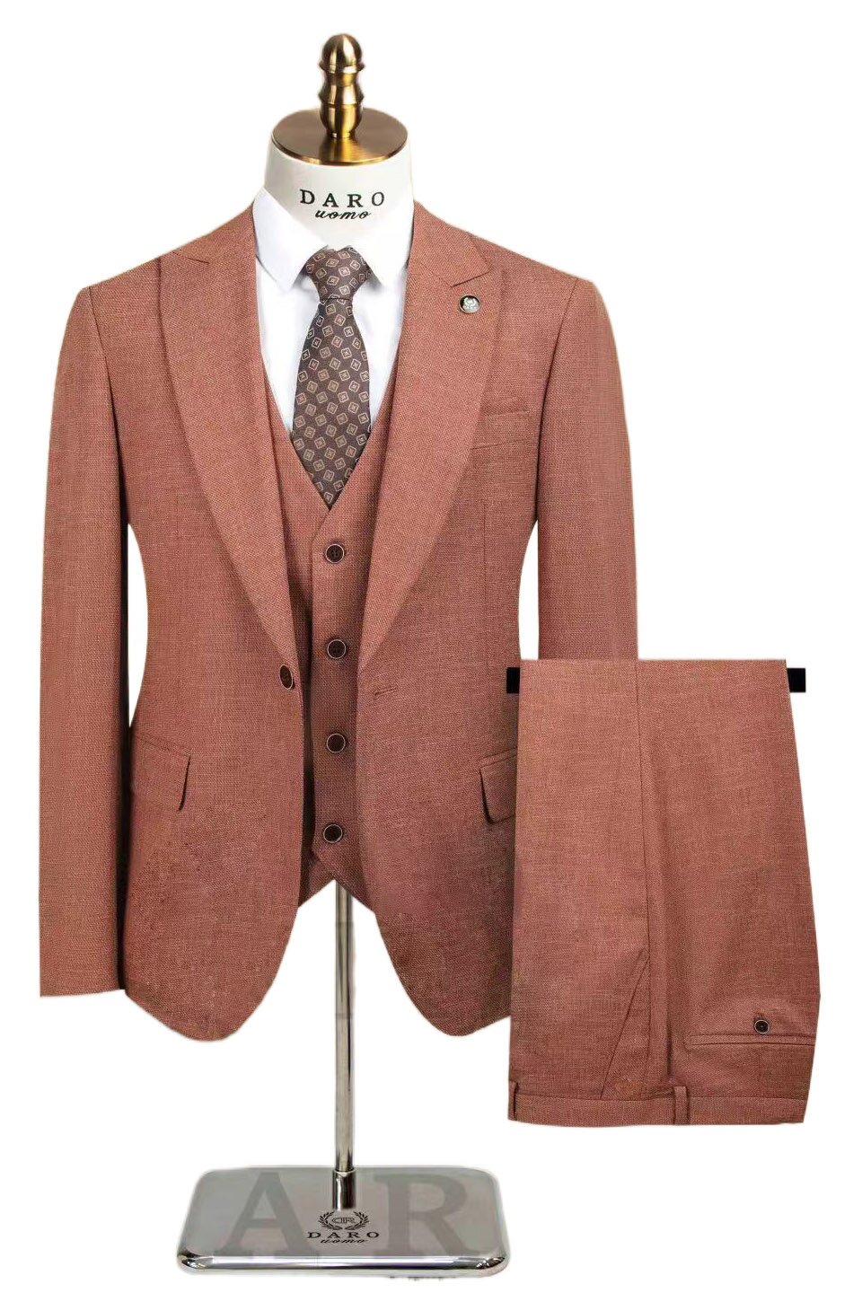 外贸跨境大码【高品质】西装三件套A199-8356-P300,男装西服套装,电商A199(原D219）