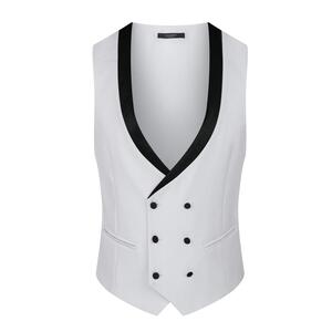 埃罗维潮流新款男士烫钻青果领西服时尚修身婚礼礼服8360P300图片