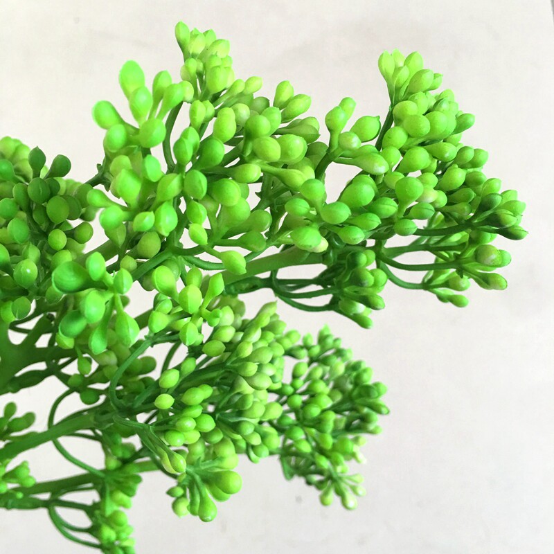 ins仿真冬青果多肉美人相思豆插花配材软装花艺摆放塑料花摆放花