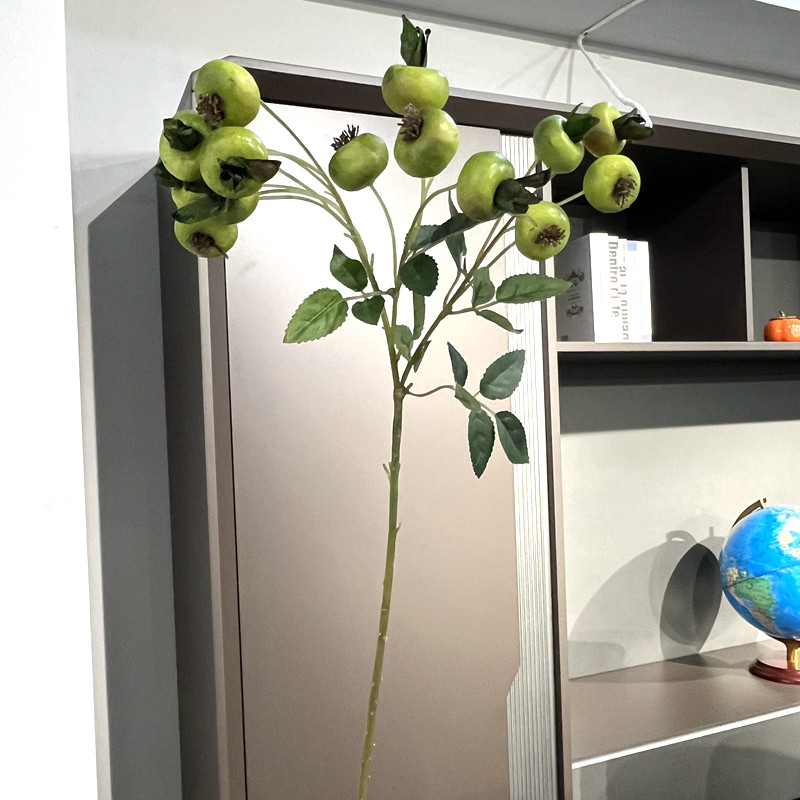 黑加仑果仿真绿植无花果浆果枝条野果假花家居装饰造景摆件