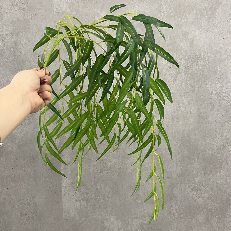 折柳道具仿真柳条柳树叶枝条 装饰垂柳 质感胶叶仿真柳叶垂柳树叶