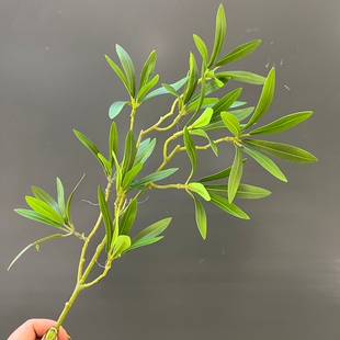 仿真植物插花摆件夹竹桃叶子客厅样板间装饰品假花绿植摆设绿叶