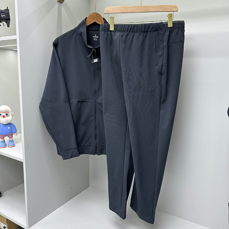 牛货！线下899！春秋季男士透气高端立裁休闲裤外套套装潮