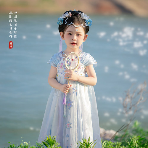 汉服女童夏季2026新款女孩高级生日连衣裙儿童超仙气公主礼服裙子
