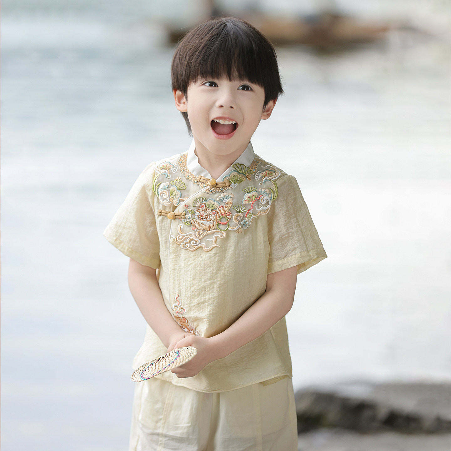 男童汉服2026夏款儿童国风裤子套装小男孩六一古装表演演出服唐装