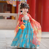 汉服女童2026春秋儿童古风国风公主连衣裙小女孩唐风古装 表演襦裙