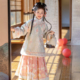 国风马面裙加绒套装 小女孩新中式 儿童拜年服 2025新款 汉服女童冬款