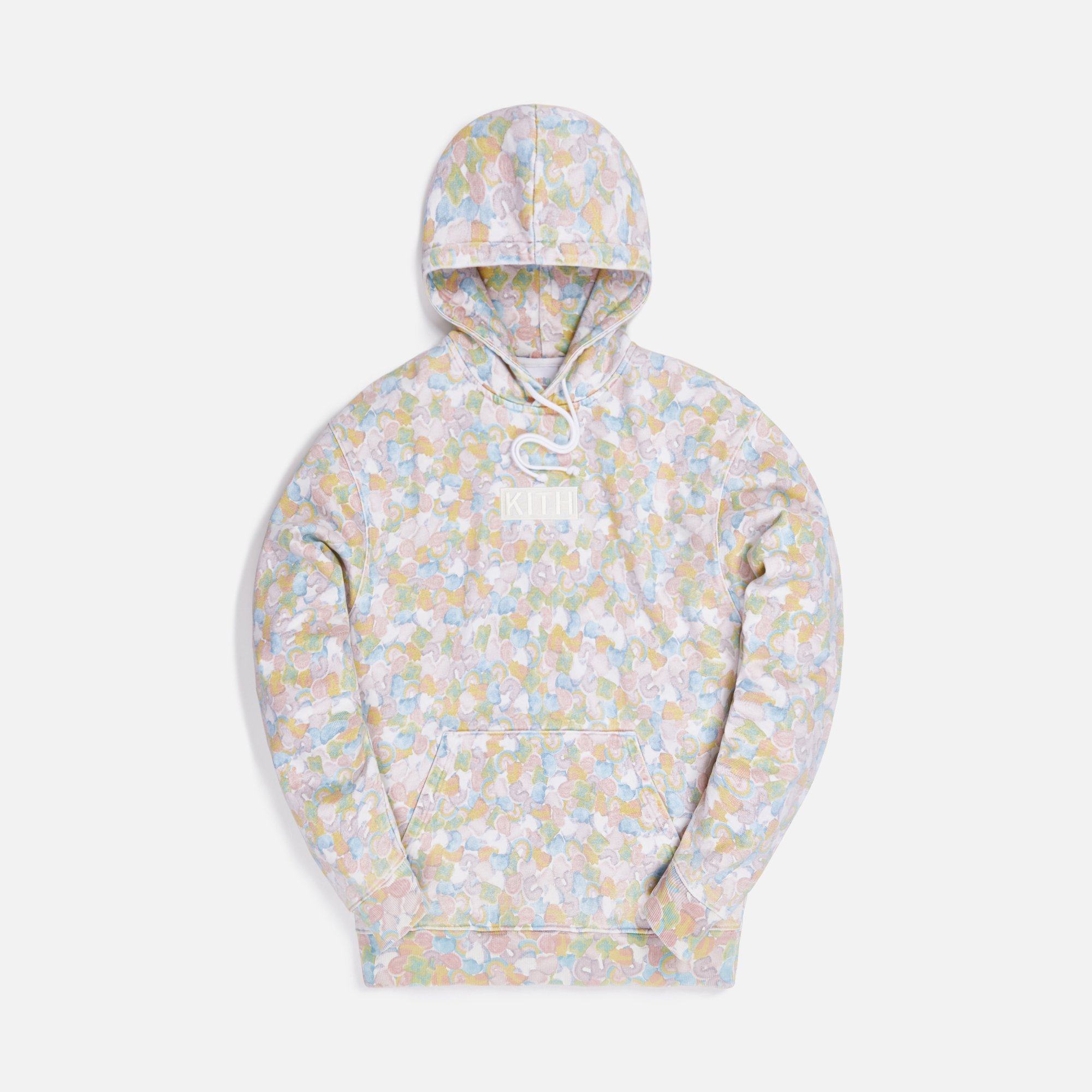 现货 kith for lucky charms williams iii 满印花卉刺绣帽衫卫衣