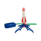 儿童脚踩冲天小火箭发射筒玩具发光飞天炮户外脚踏式 发射器男女孩