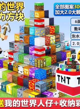 MC我的世界磁力方块积木儿童益智玩具3D立体百变拼搭游戏礼物周边
