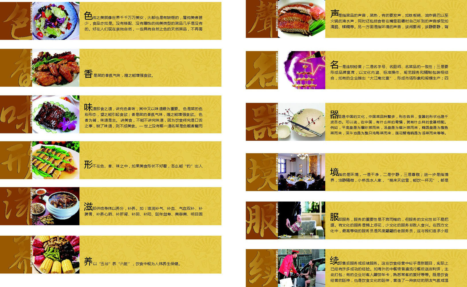 487居家海报写真展板喷绘贴纸229饮食文化色香味形滋养