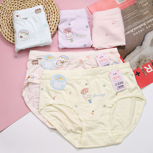 爱念6条包邮女童三角内裤莫代尔A类健康卡通透气M5XL儿童高弹性