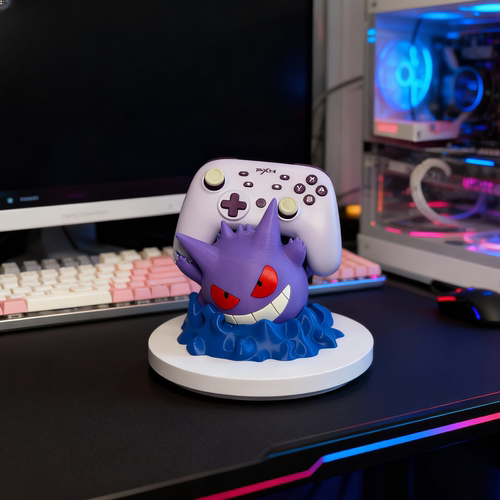 耿鬼游戏手柄支架底座ps4ps5xbox通用宝可梦桌面装饰