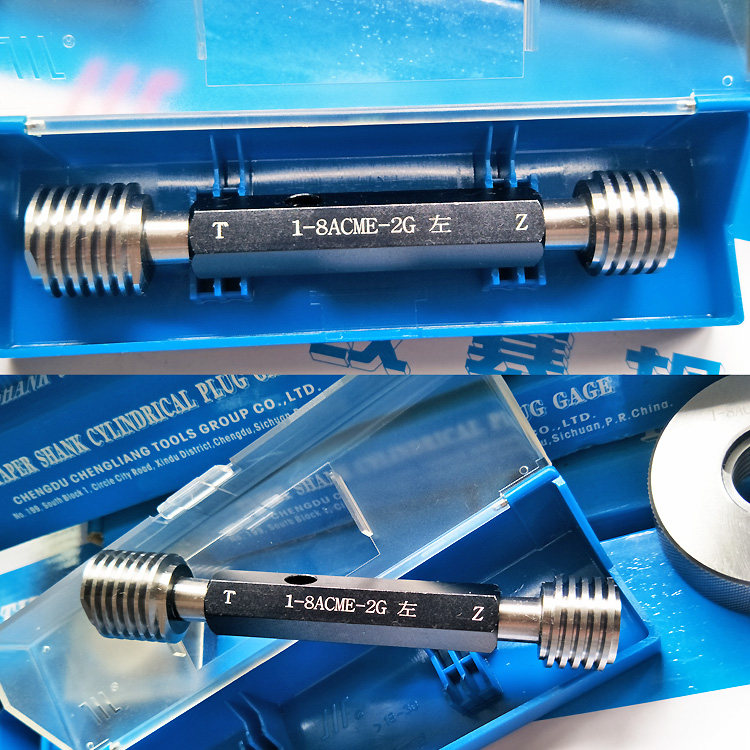 川牌美标梯形螺纹量规艾克罗姆螺纹塞规1-1/4-6ACME2G-LH通止塞规