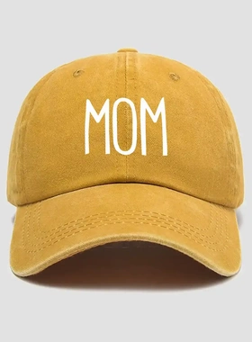 爆款dmom妈妈帽印花棒球帽水洗