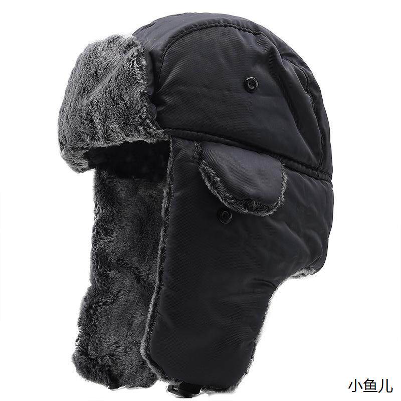 冬季新款东北骑车帽子男