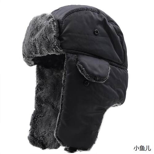 冬季新款东北骑车帽子男