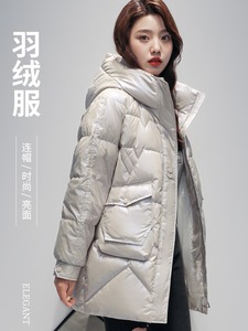 专柜外贸正品羽绒服女2023冬季新款韩版爆款小个子加厚白鸭绒外套