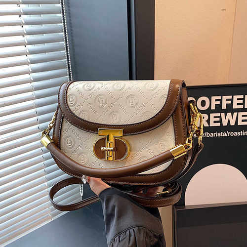 2026压花网红手提马鞍包高级感