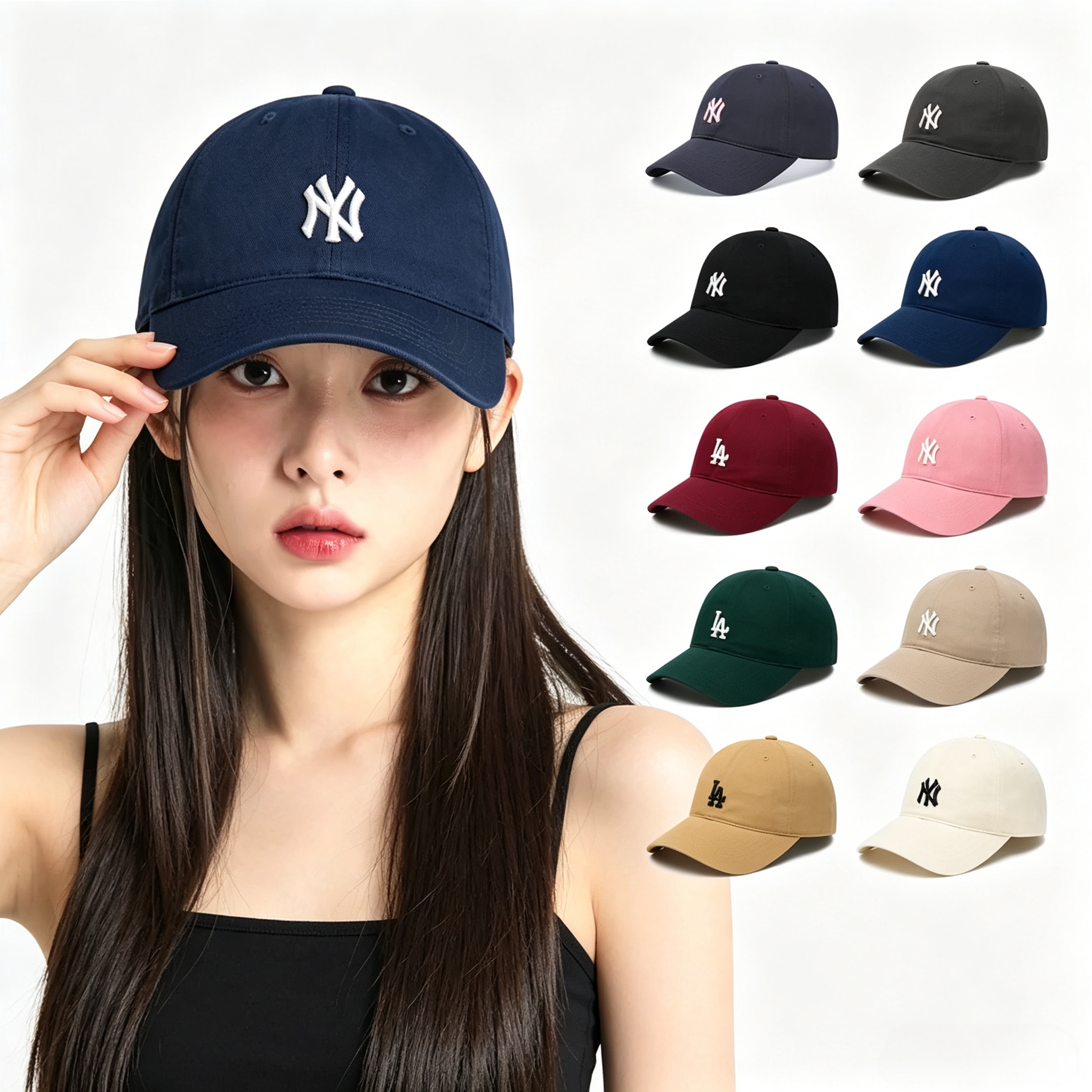韩国正品MLB棒球帽小标软顶帽子