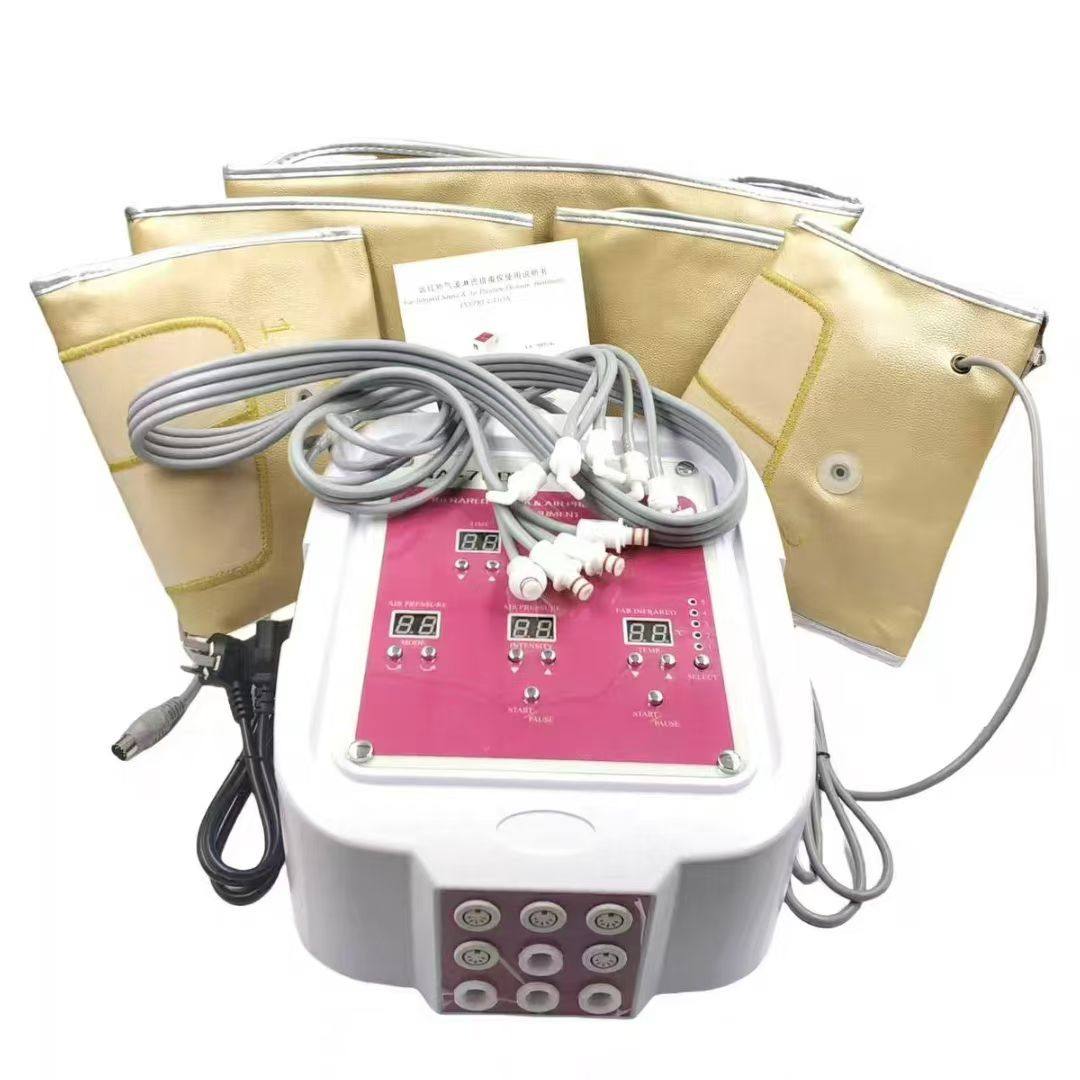 远红外线发热气波淋巴排毒仪五件套气压排毒仪瘦身减肥仪发热腹包