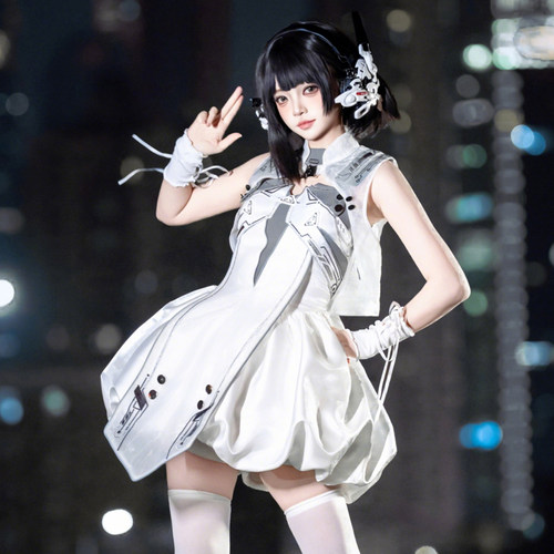 原创赛博朋克未来感Lolita套装