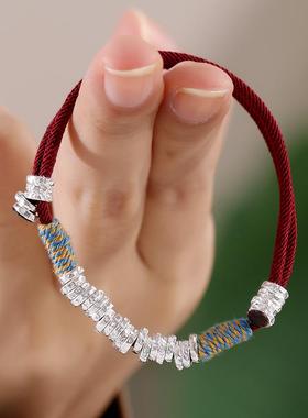 碎银子手链925银盘缠民族风女男