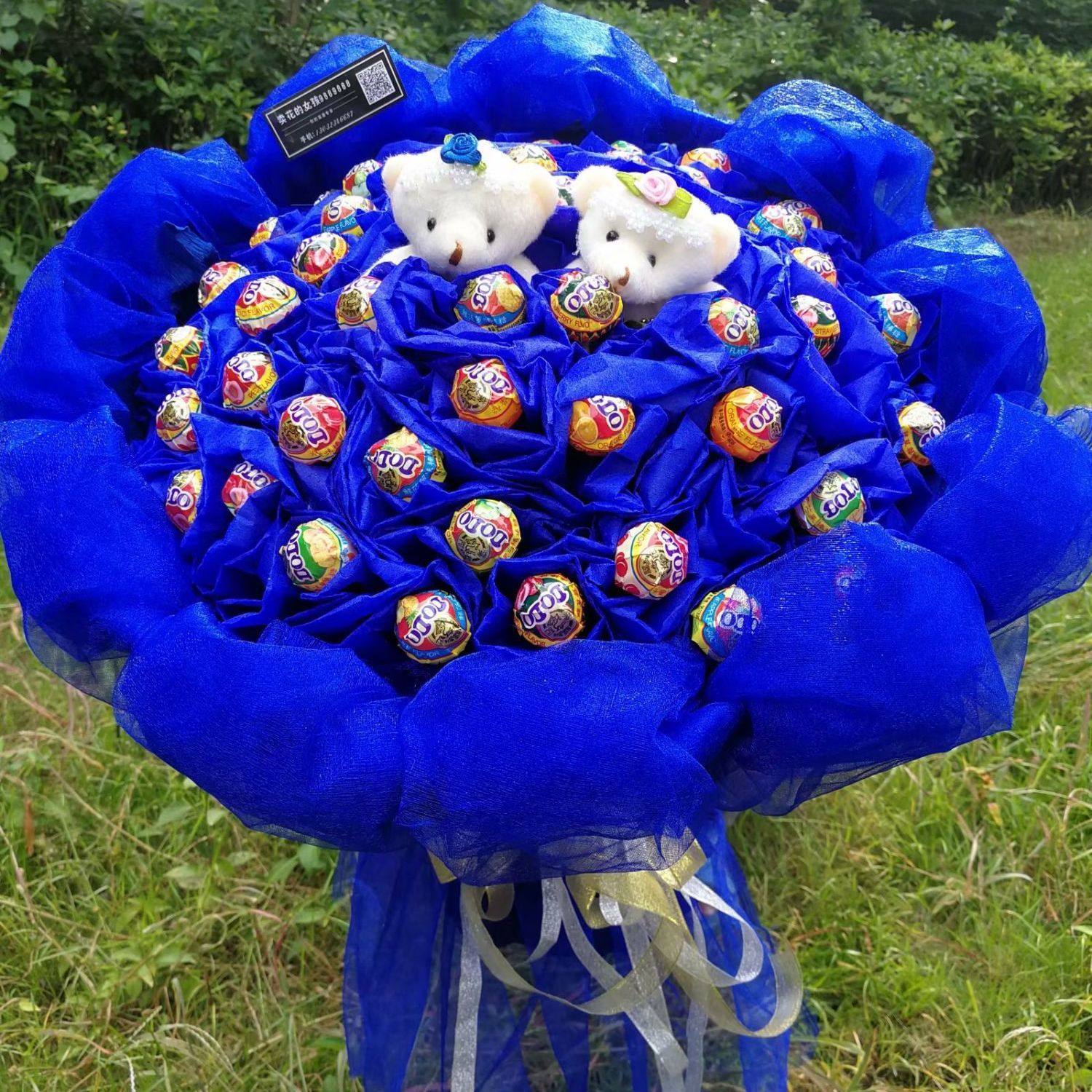 棒棒糖花束成品送男生女友儿童闺蜜老婆生日惊喜520情人节礼物