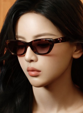 帕莎眼镜2025杨超越同款太阳镜女潮复古猫眼小框近视墨镜男PS3059