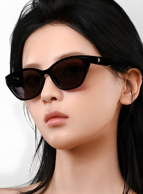 帕莎太阳镜新款猫眼品牌眼镜女高级感帕沙黑色雪地眼睛墨镜PS1066