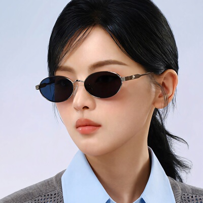 帕莎2025年新品太阳眼镜复古摩登老钱风金属前卫防晒墨镜PS2078