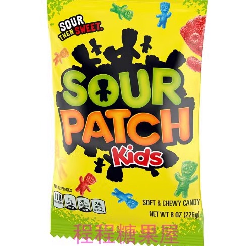 库里抖音同款 酸爽 Sour Patch Kids 酸水果软糖 网红同款嘎嘎酸a 零食/坚果/特产 传统糖果 原图主图