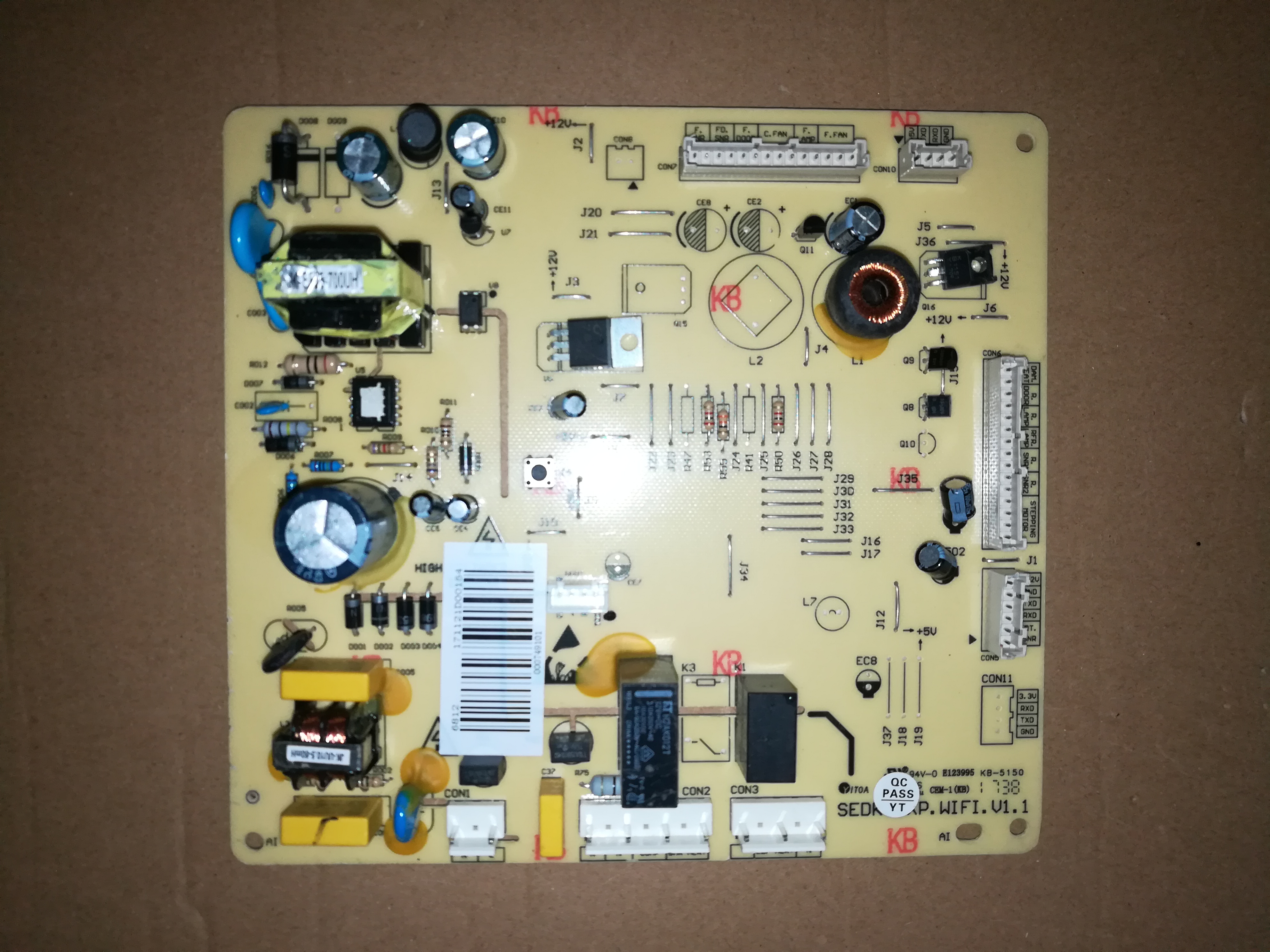 适用TCL冰箱6812DA000749101SEDK60XP.WIFI.V1.1主板电脑板电源板