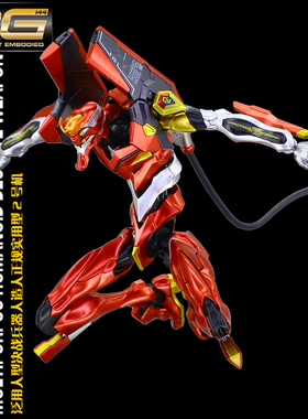 千手万代RG EVA 二号机红金属着色新世纪福音战士初拼装1:144模型