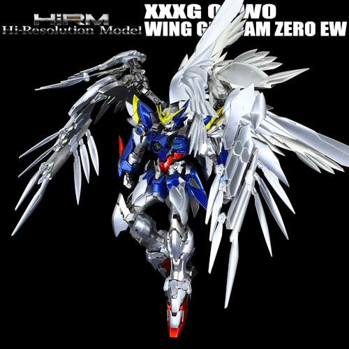 万代HIRM金属骨架掉毛天使KA飞翼零式EW高达金属色1：100拼装模型 - 封面