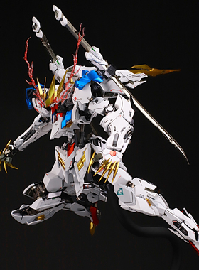 千手 肤感白 GK狼王 金属色 1:100 沃尔夫科技 合金骨架 拼装模型