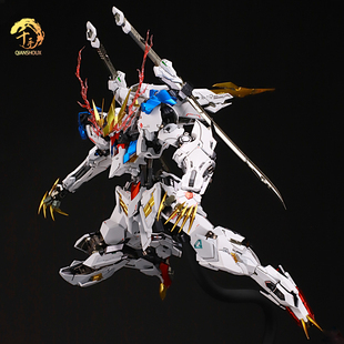 千手 肤感白 GK狼王 金属色 1:100 沃尔夫科技 合金骨架 拼装模型