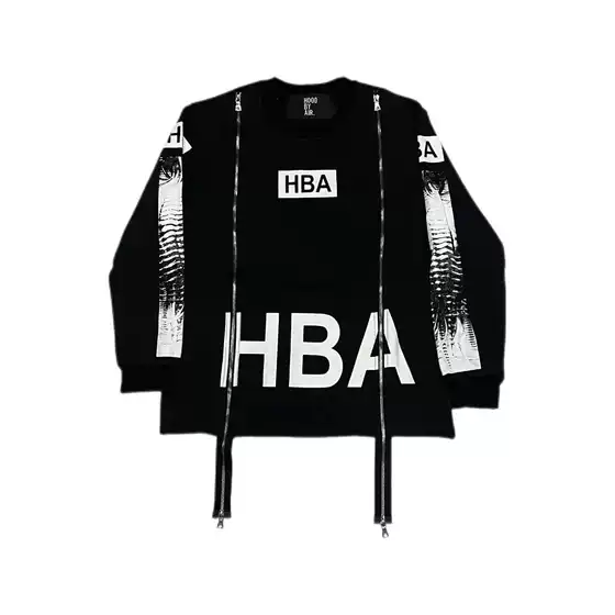 Extremely Rare Hba X-Ray Spine Double-Zip Long Sleeve